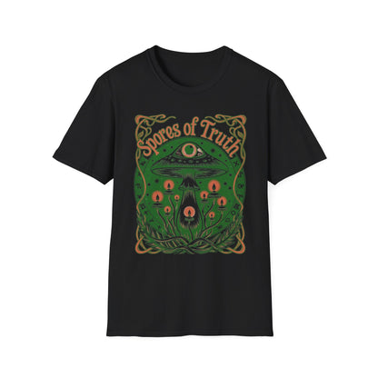 Mushroom 'Spores of Truth' T-Shirt — Psychedelic Fungi Graphic Tee
