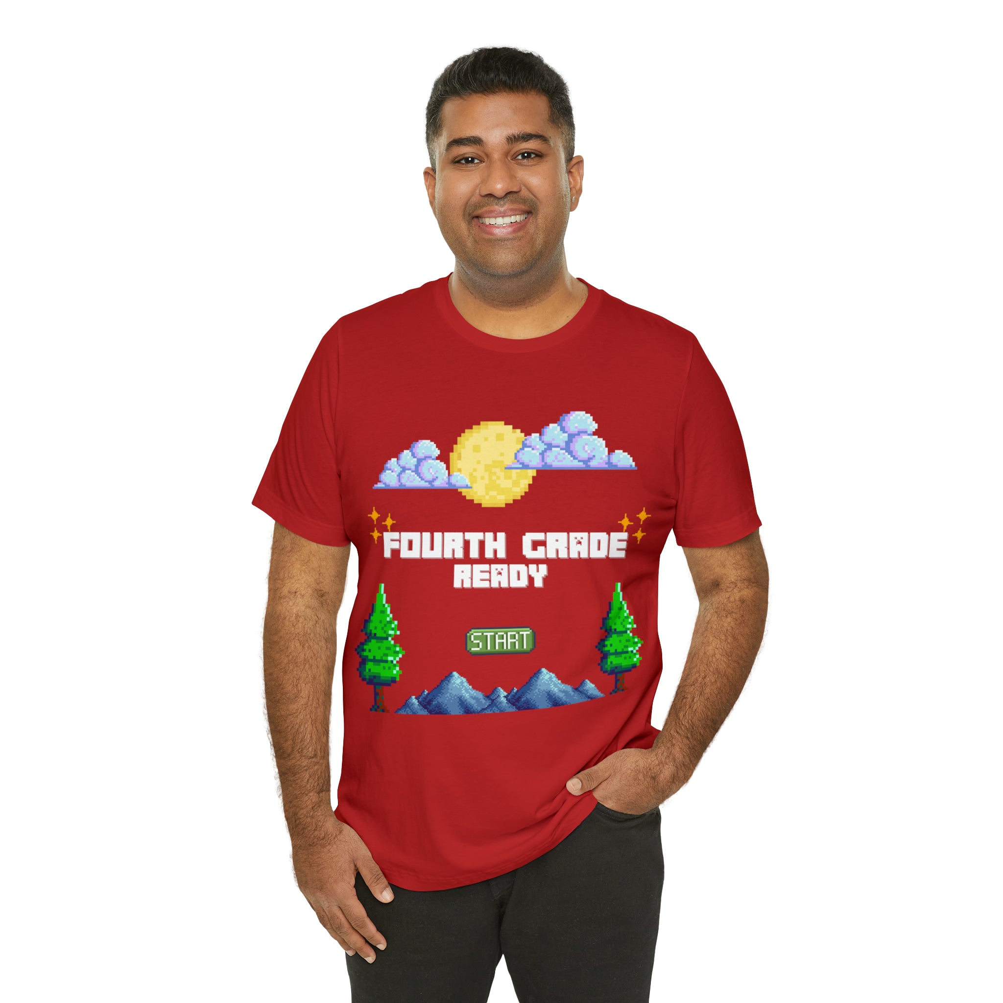Fourth Grade Ready Pixel Shirt | Minecraft Unisex T-Shirt