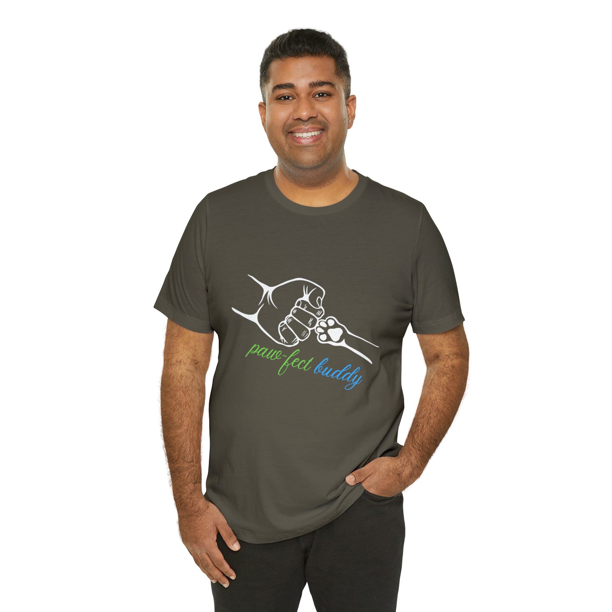 Paw-fect Buddy Sort Sleeve Shirt | Dog Lover Unisex T-Shirt