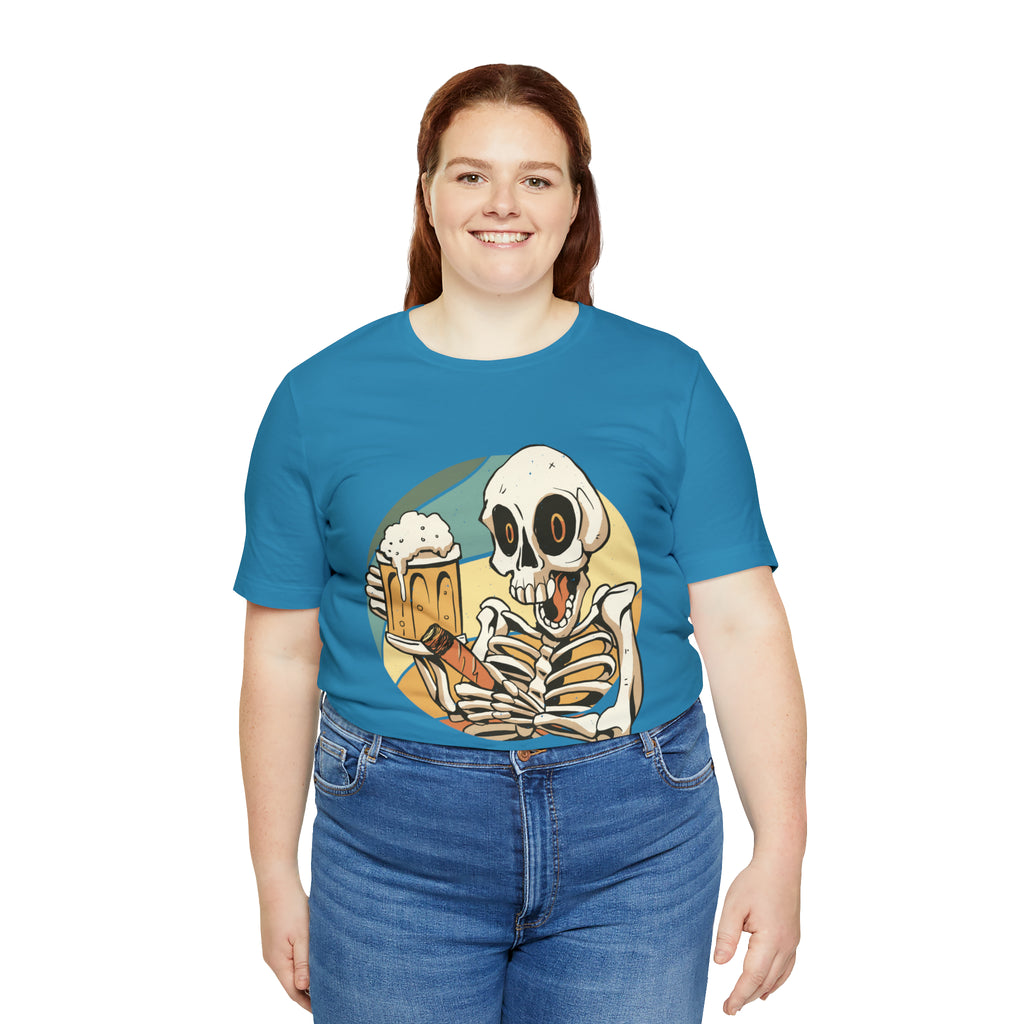 Skeleton Beer Shirt | Drink Beer Unisex T-Shirt