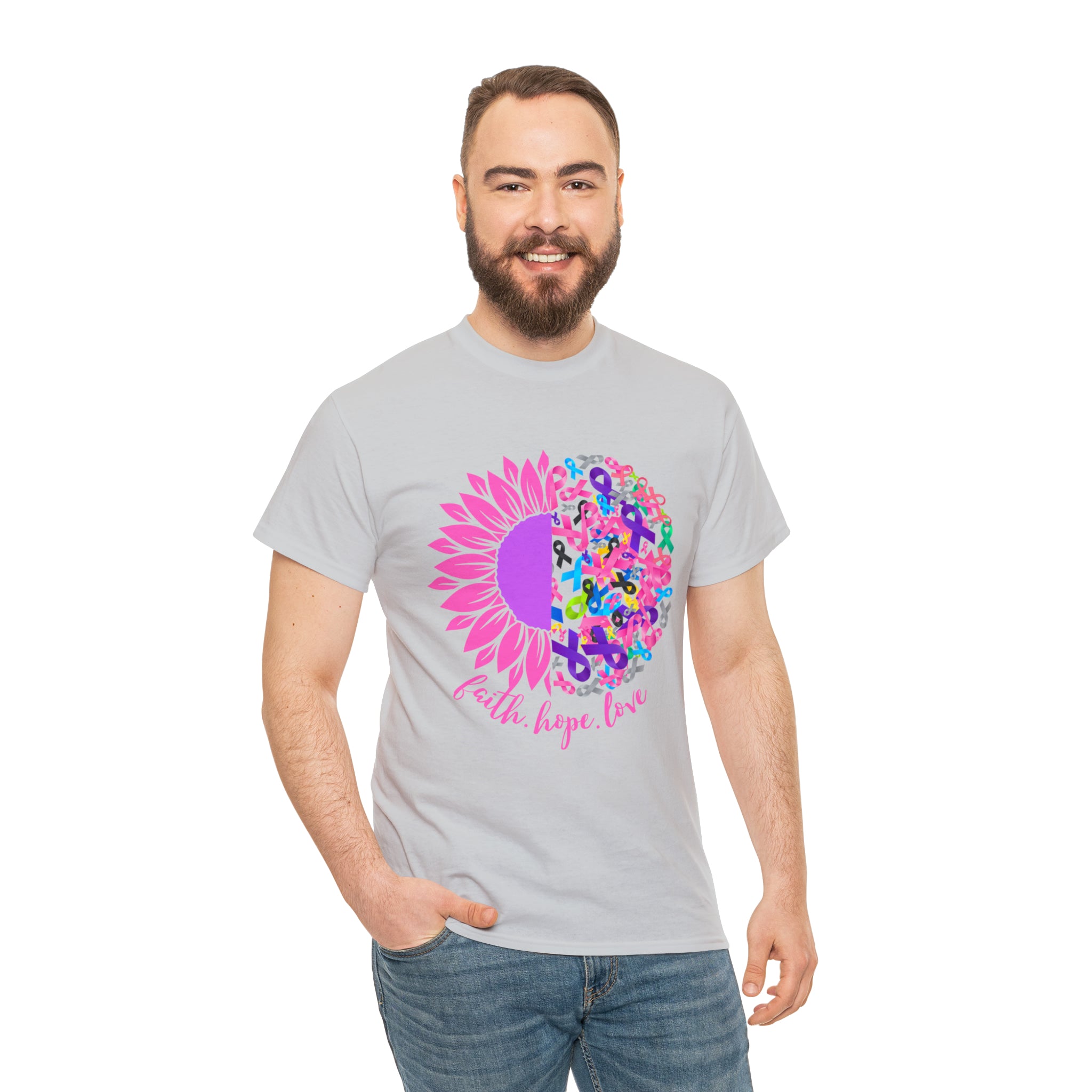Faith Hope Love Shirt | Cancer Warrior Support Unisex T-Shirt