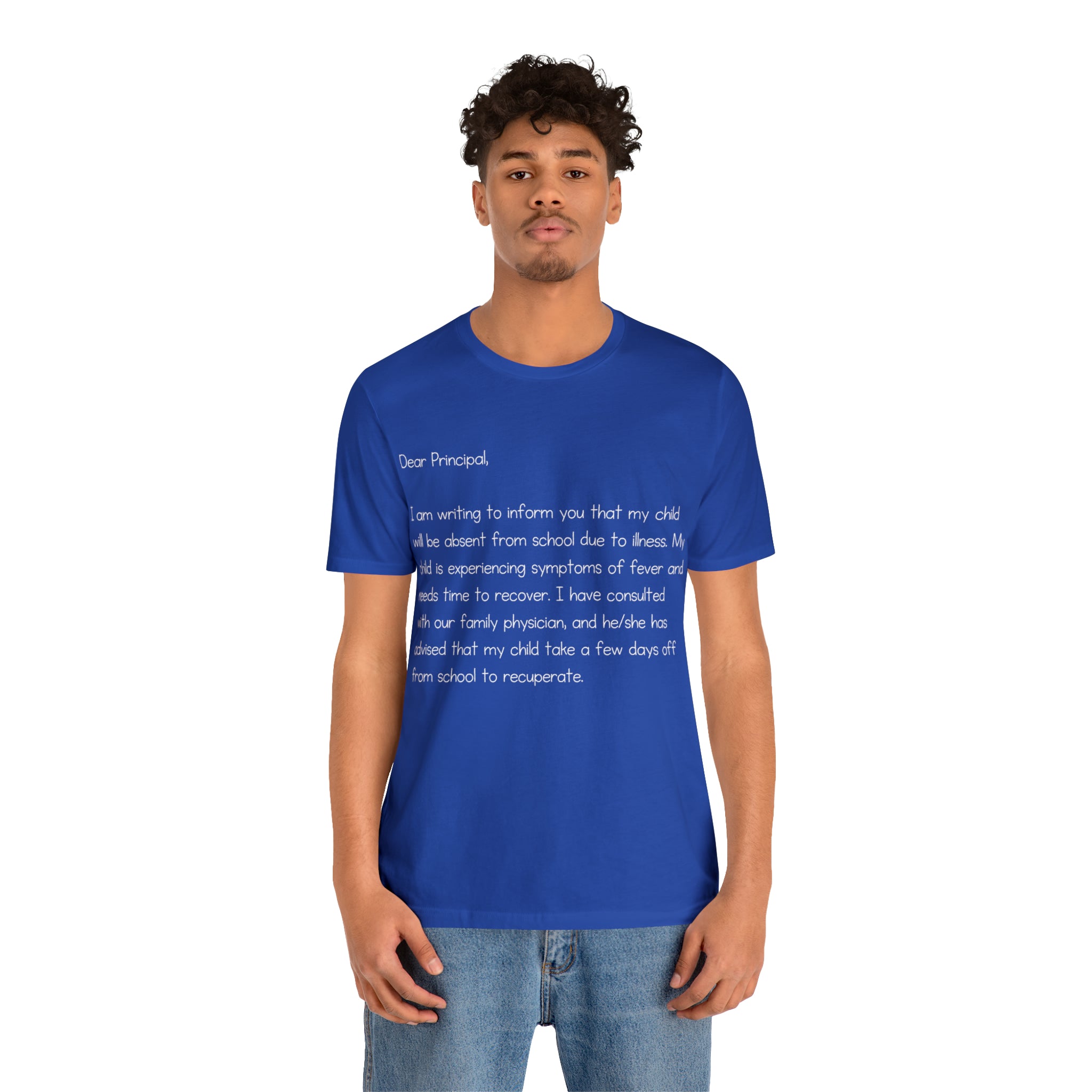Absent Excuse Letter School Shirt | Hilarious Sick Letter Statement T-Shirt