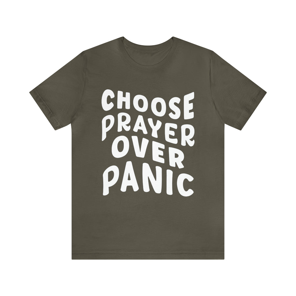 Prayer Over Panic Unisex Shirt | Religious Shirt for Prayers