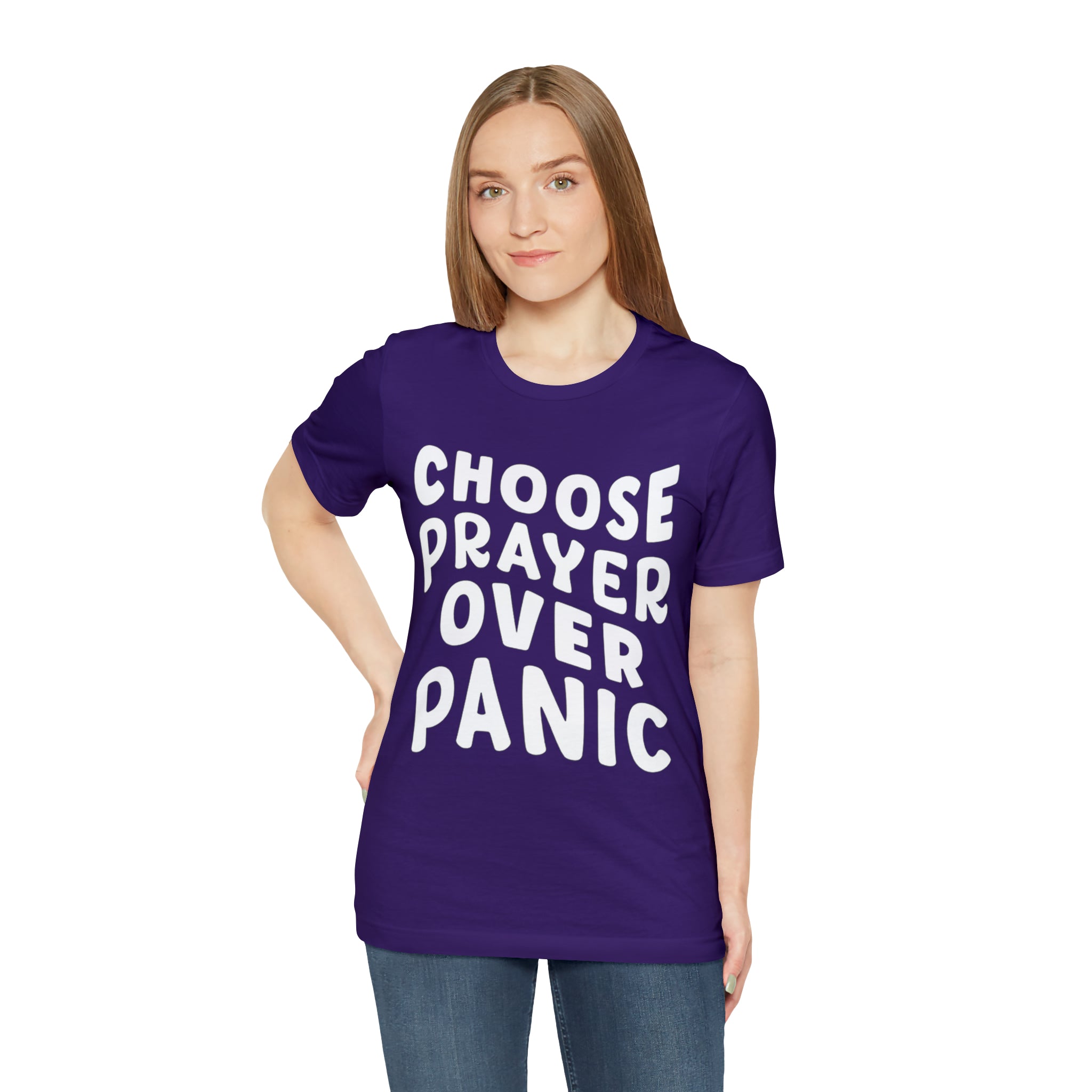 Prayer Over Panic Unisex Shirt | Religious Shirt for Prayers