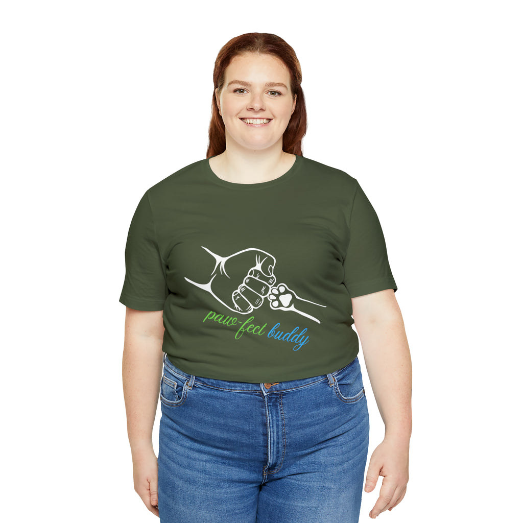 Paw-fect Buddy Sort Sleeve Shirt | Dog Lover Unisex T-Shirt