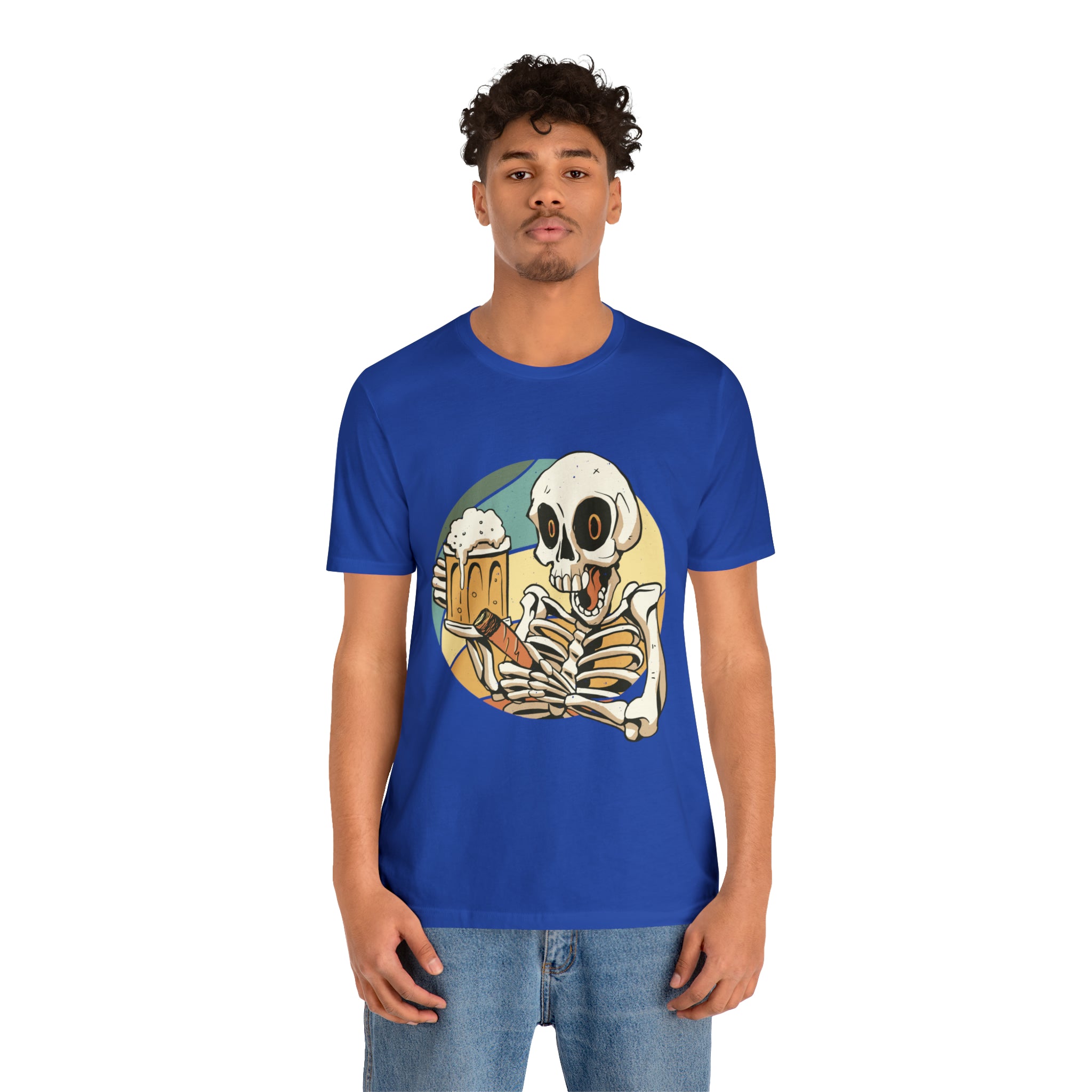 Skeleton Beer Shirt | Drink Beer Unisex T-Shirt