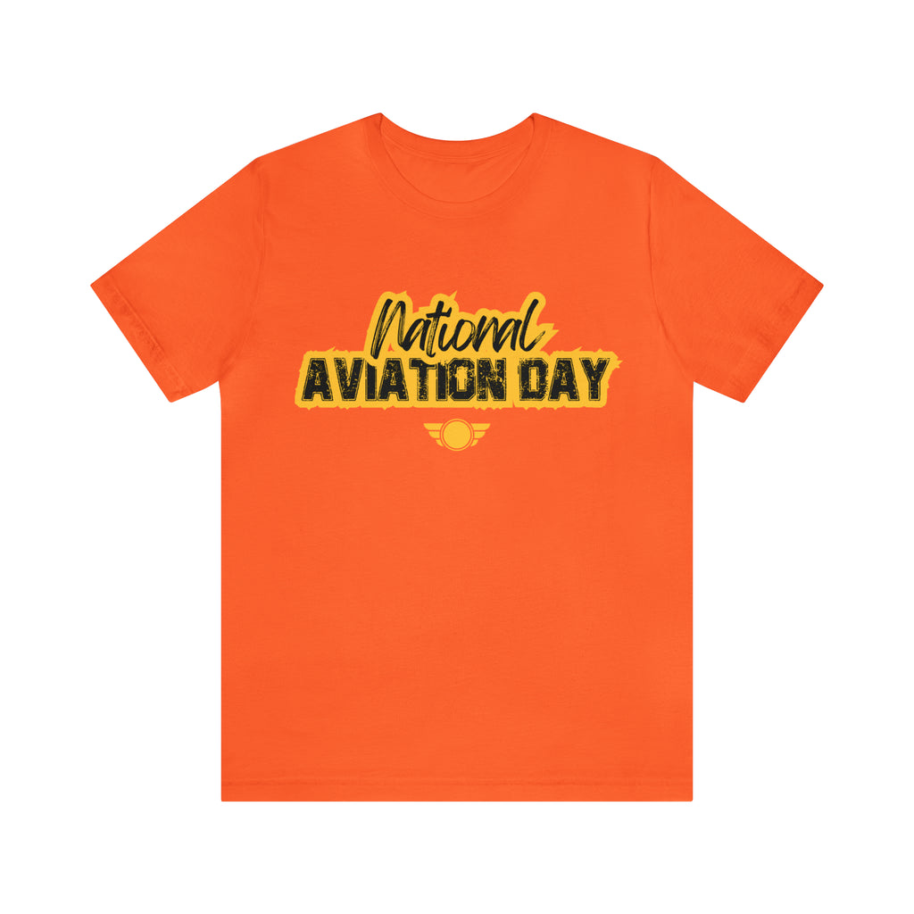 National Aviation Day Yellow Shirt | Airplane Pilot T-Shirt