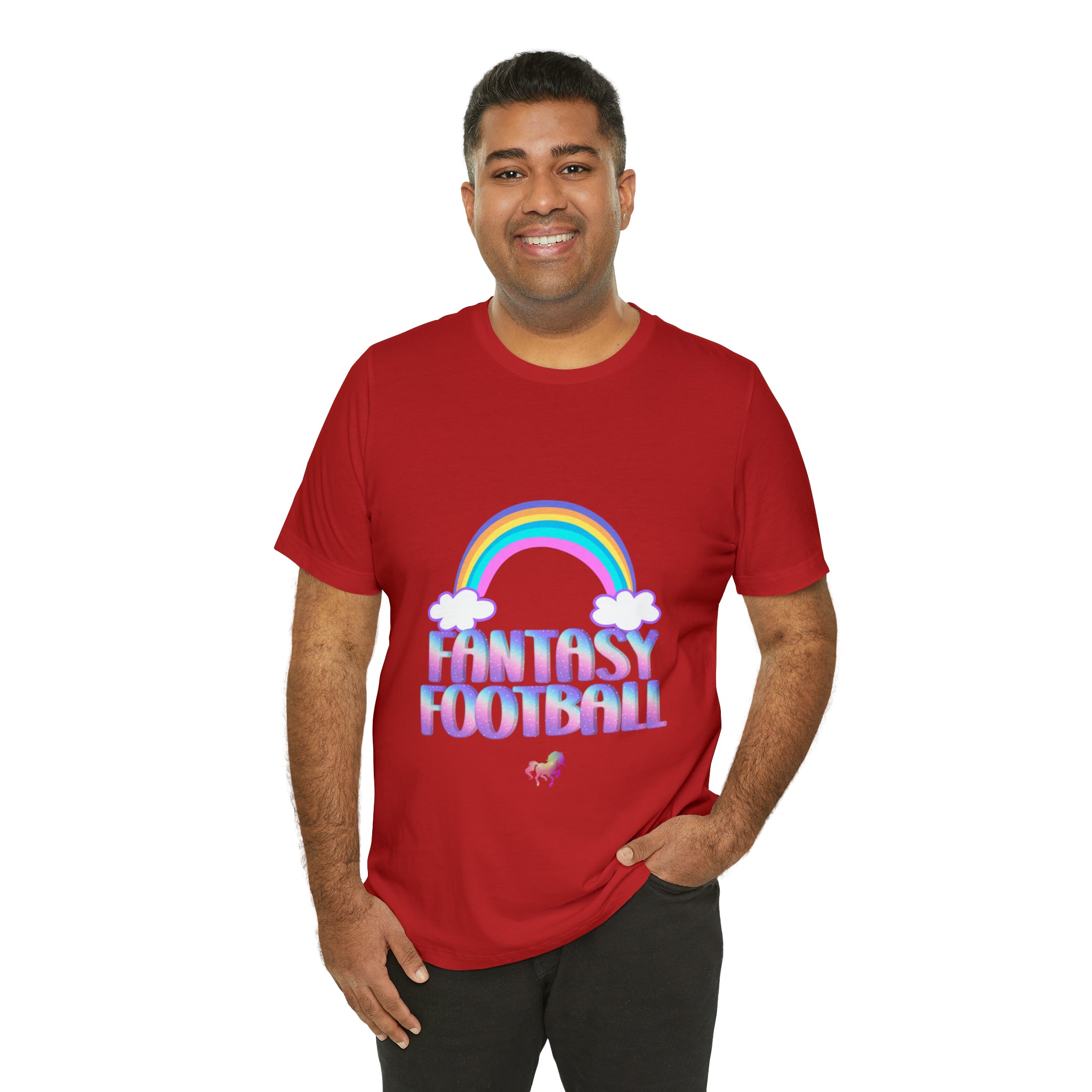 Cute Fantasy Football Shirt | Pink Cute Fantasy Football Unisex T-Shirt