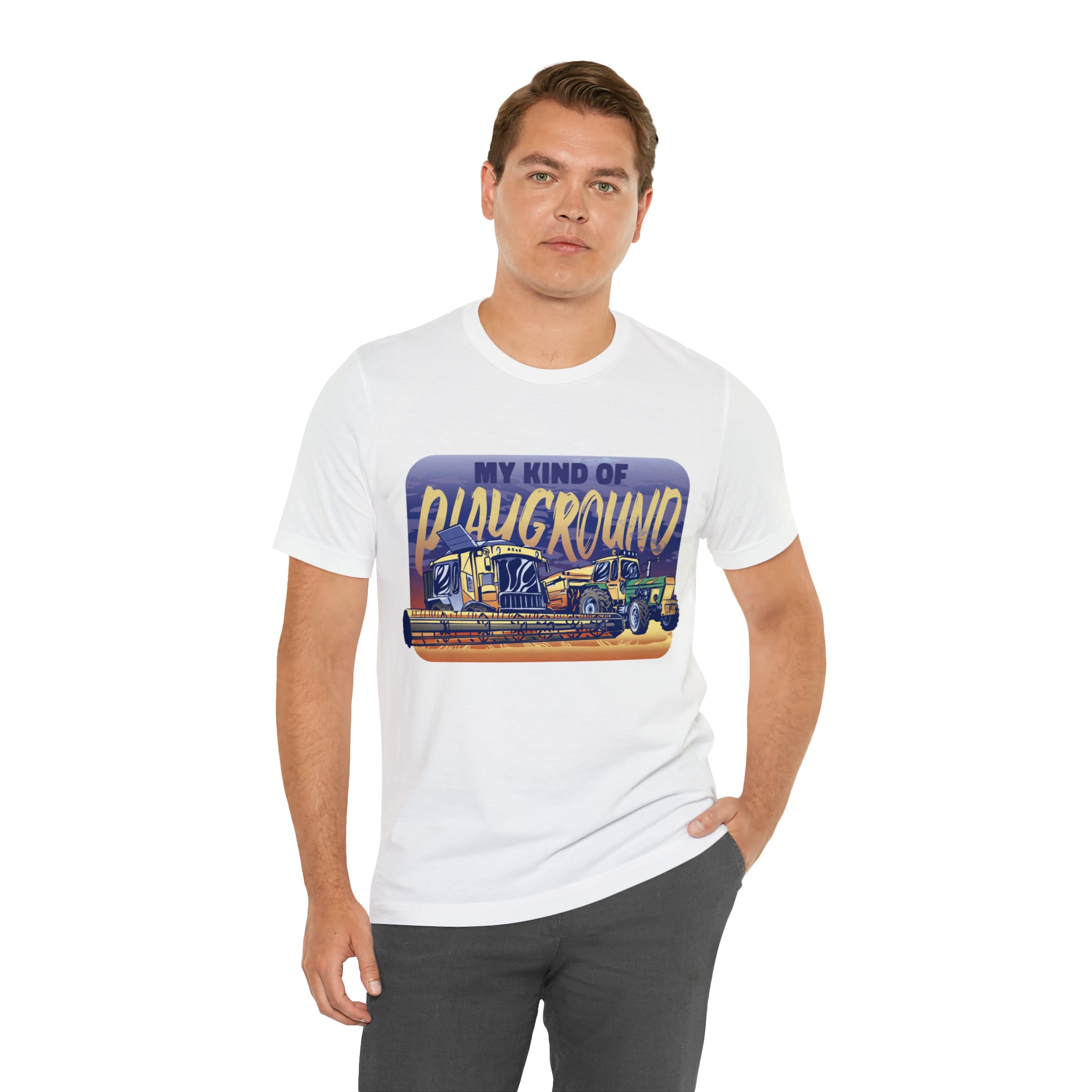 Tractor Farmer Playground Shirt | Tractor Enthusiast Unisex T-Shirt