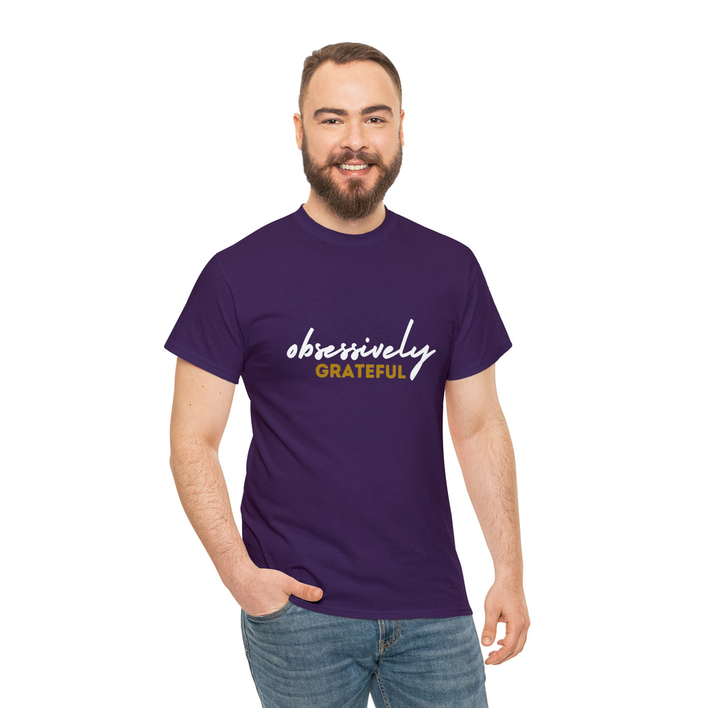 Obsessively Grateful Shirt | Minimalist Unisex T-Shirt