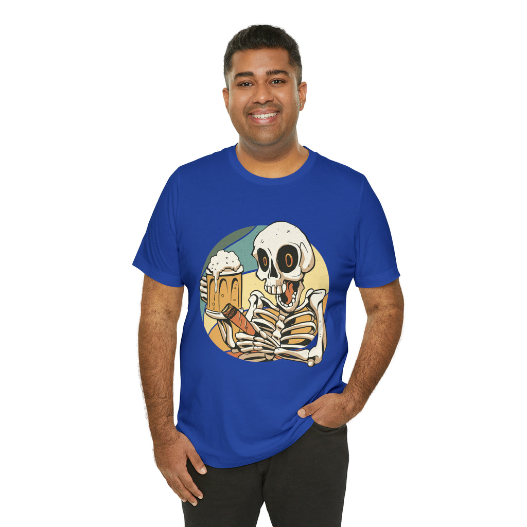 Skeleton Beer Shirt | Drink Beer Unisex T-Shirt