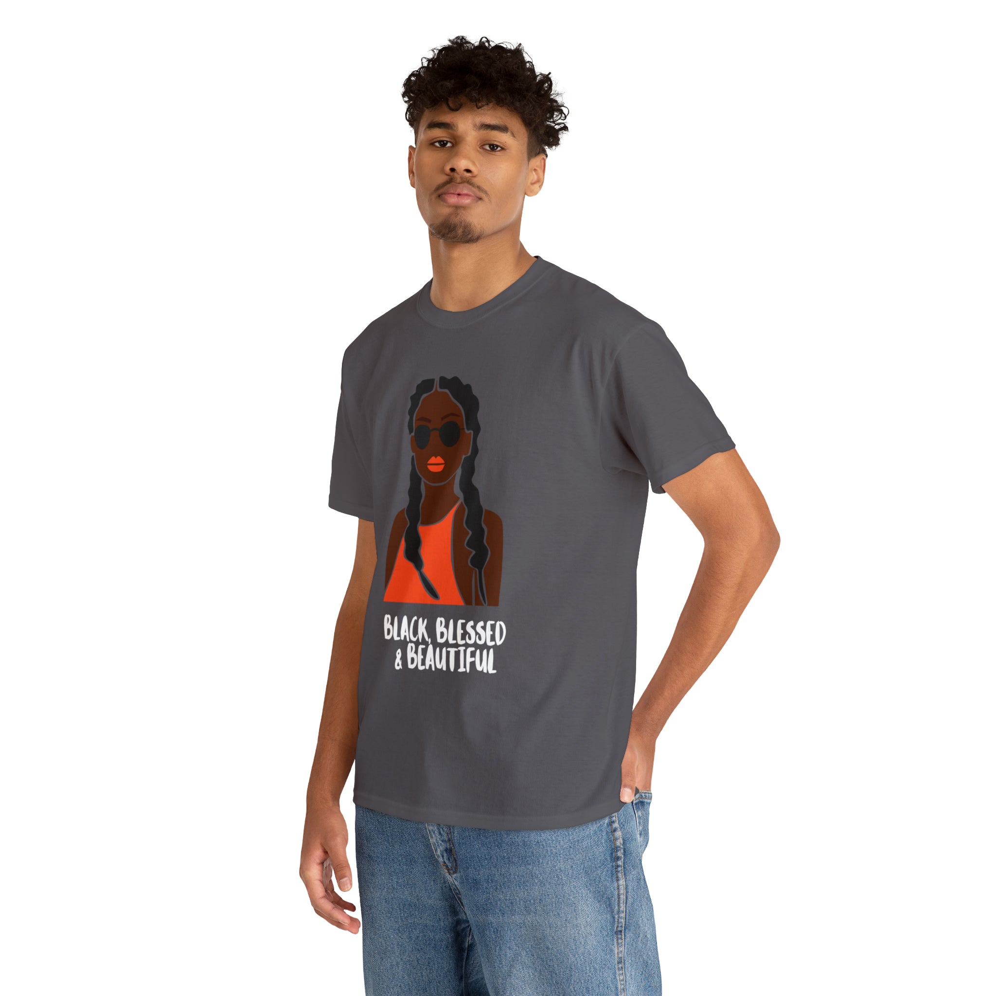 Black Blessed And Beautiful Shirt | Empowered & Beautiful Cotton T-shirt