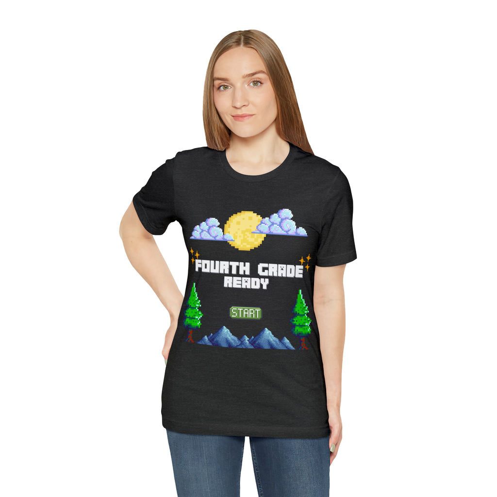 Fourth Grade Ready Pixel Shirt | Minecraft Unisex T-Shirt