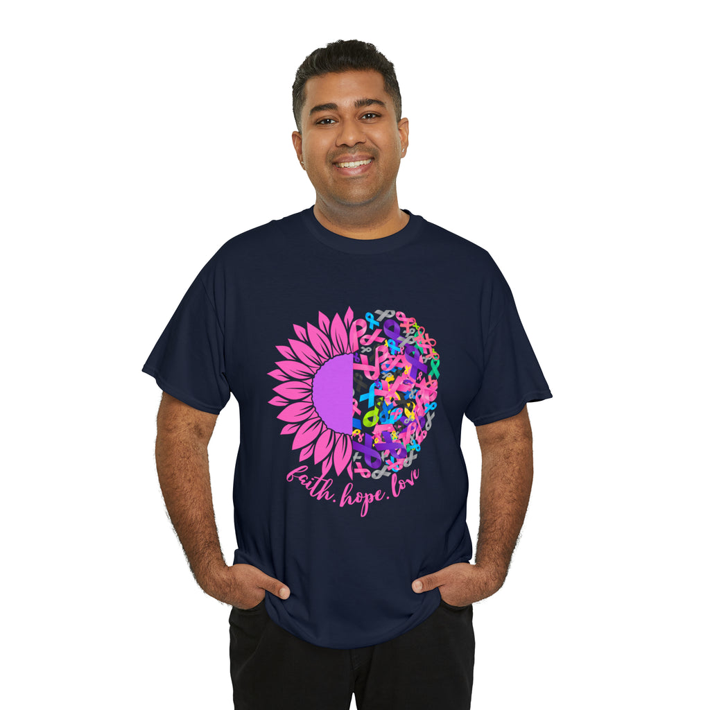 Faith Hope Love Shirt | Cancer Warrior Support Unisex T-Shirt