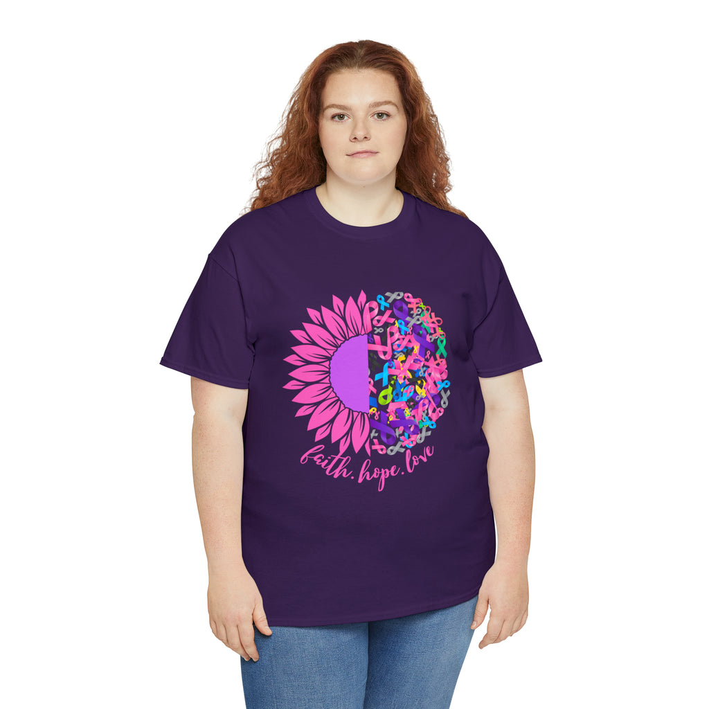 Faith Hope Love Shirt | Cancer Warrior Support Unisex T-Shirt