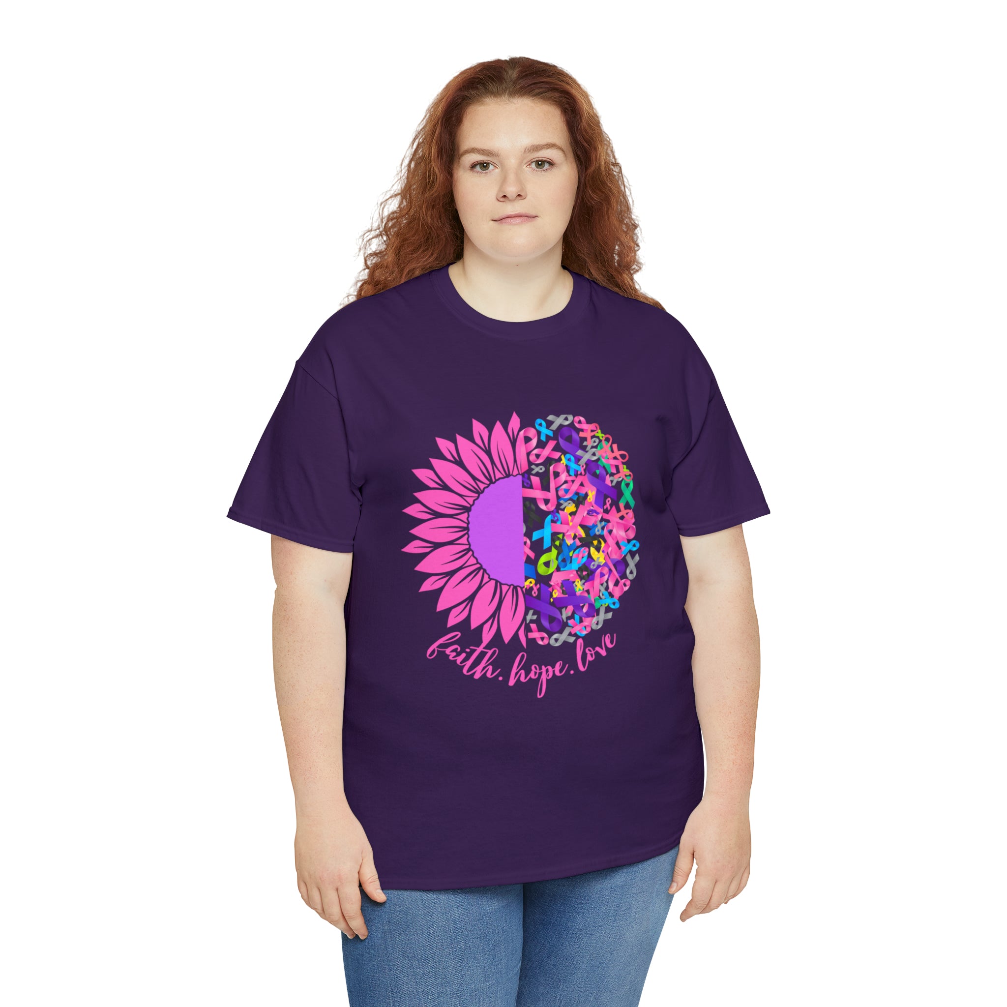 Faith Hope Love Shirt | Cancer Warrior Support Unisex T-Shirt