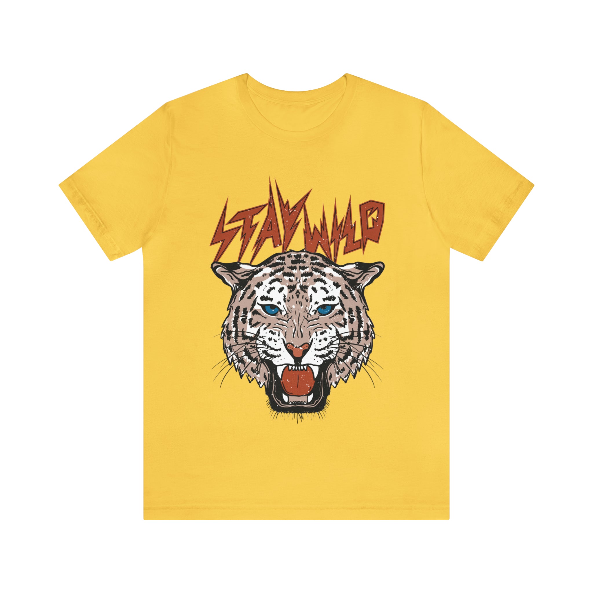 Stay Wild Unisex T-shirt Cougar Leopard Fun Ambitious Shirt Cat Lady Shirt