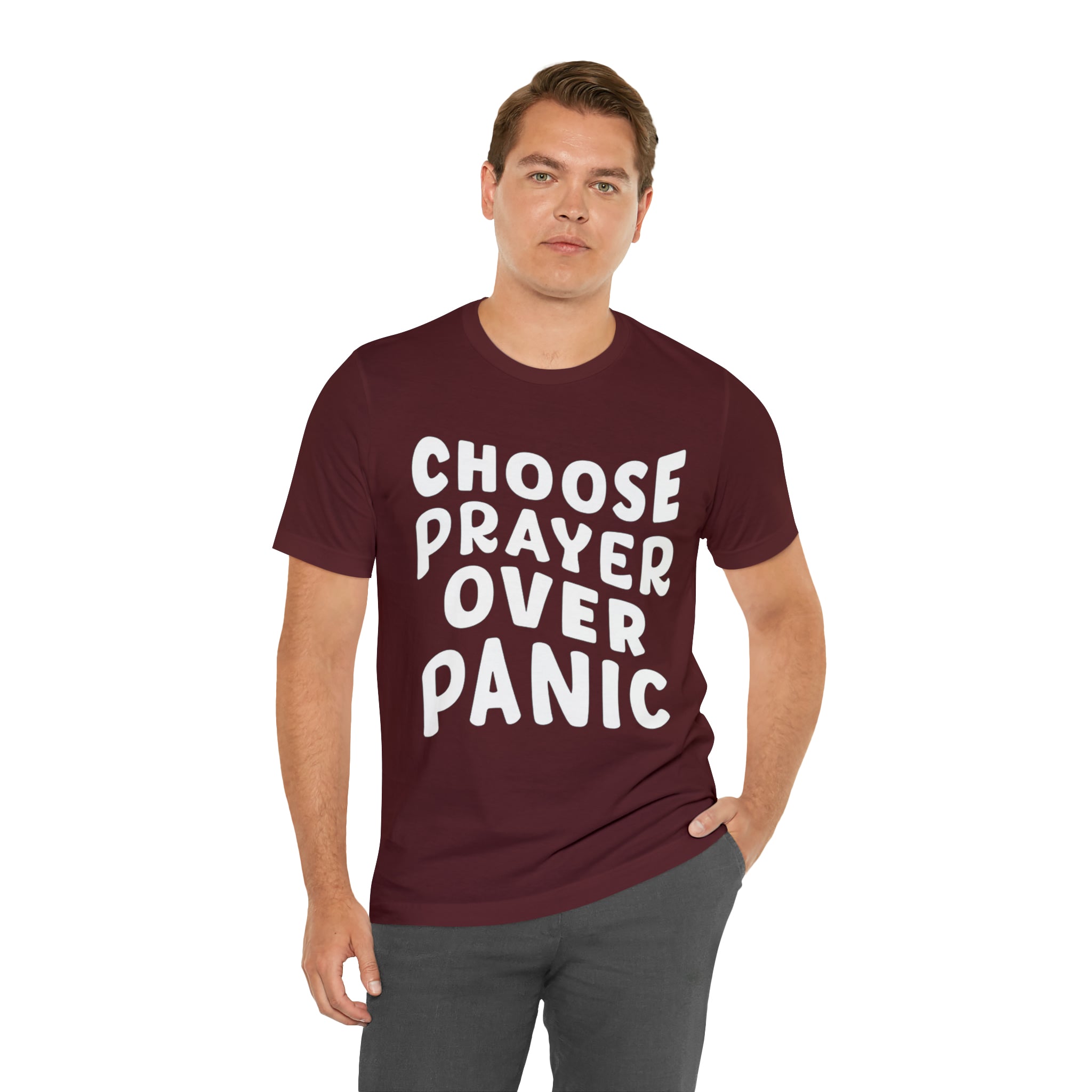 Prayer Over Panic Unisex Shirt | Religious Shirt for Prayers