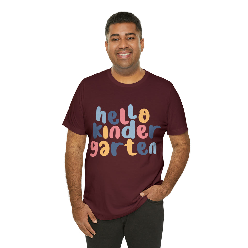 Hello Kindergarten School Shirt | First day of School Unisex T-Shirt