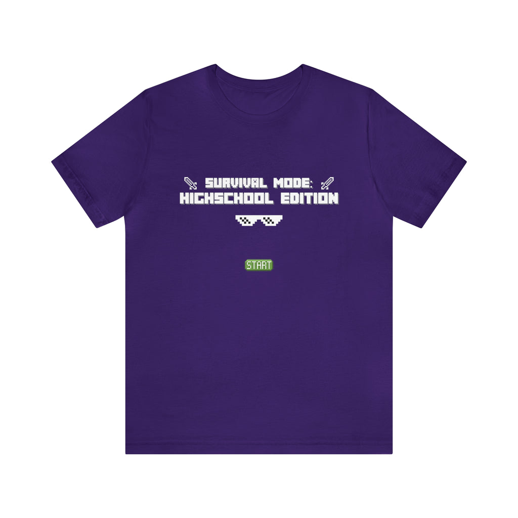 Highschool Survival Mode Shirt | Minecraft School Unisex T-Shirt
