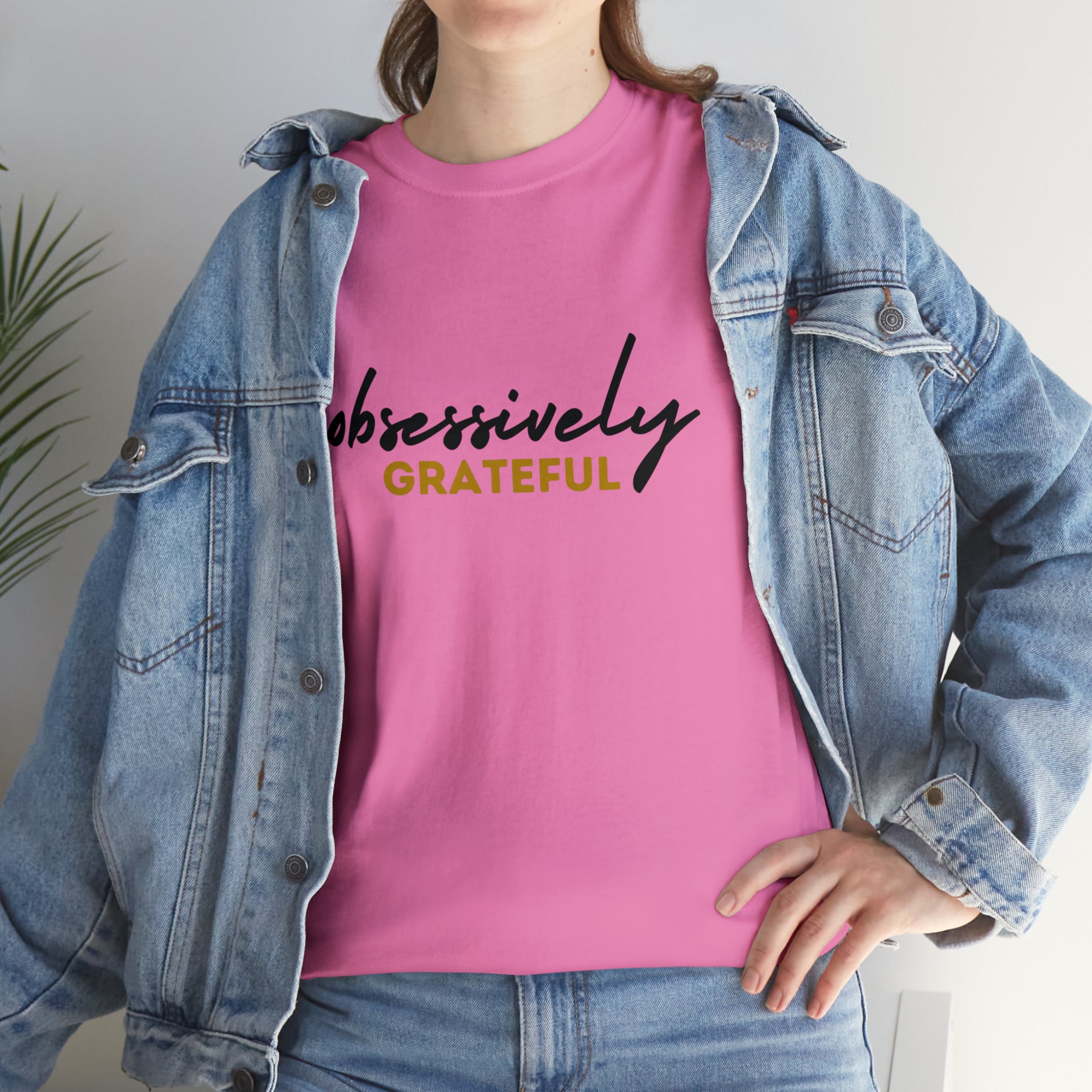 Obsessively Grateful Shirt | Minimalist Unisex T-Shirt