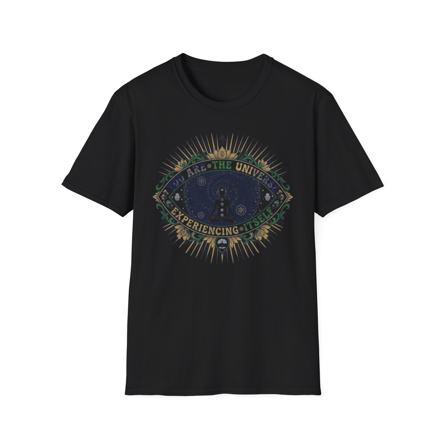 Meditation Tee — "You Are the Universe" Spiritual Graphic T-Shirt