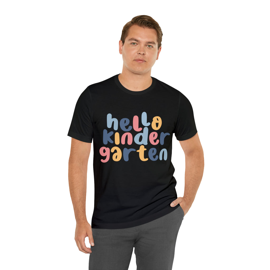 Hello Kindergarten School Shirt | First day of School Unisex T-Shirt