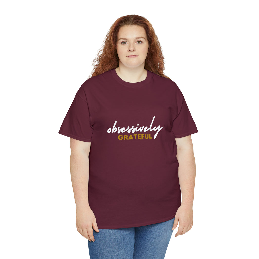 Obsessively Grateful Shirt | Minimalist Unisex T-Shirt