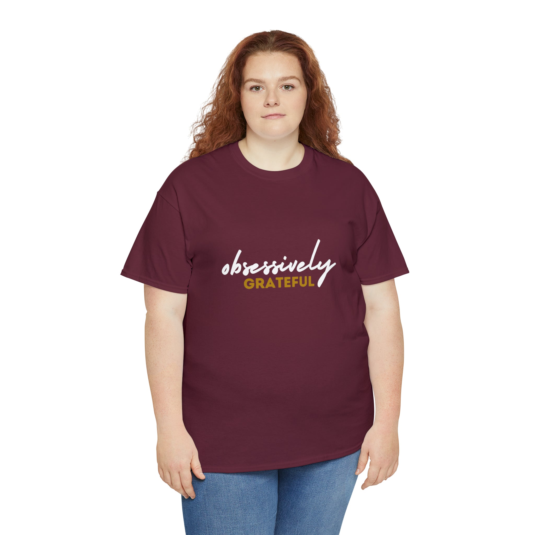 Obsessively Grateful Shirt | Minimalist Unisex T-Shirt