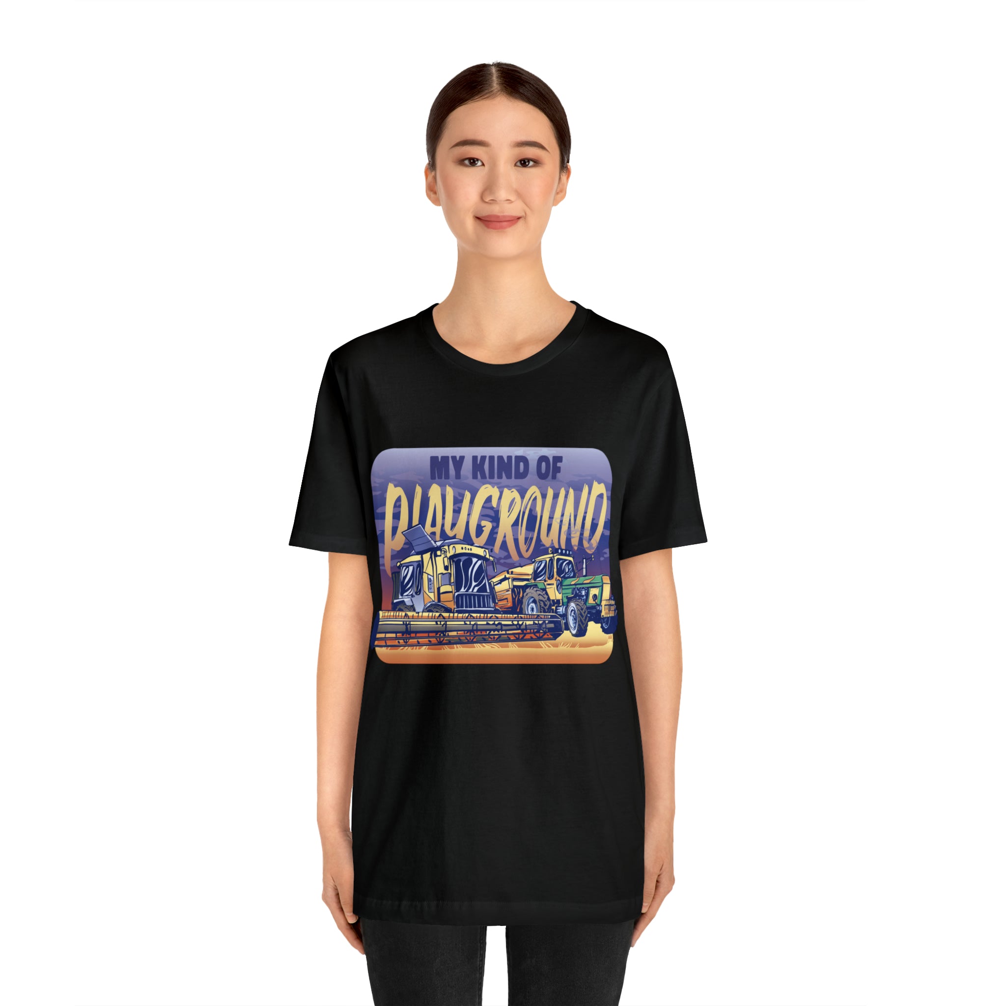 Tractor Farmer Playground Shirt | Tractor Enthusiast Unisex T-Shirt