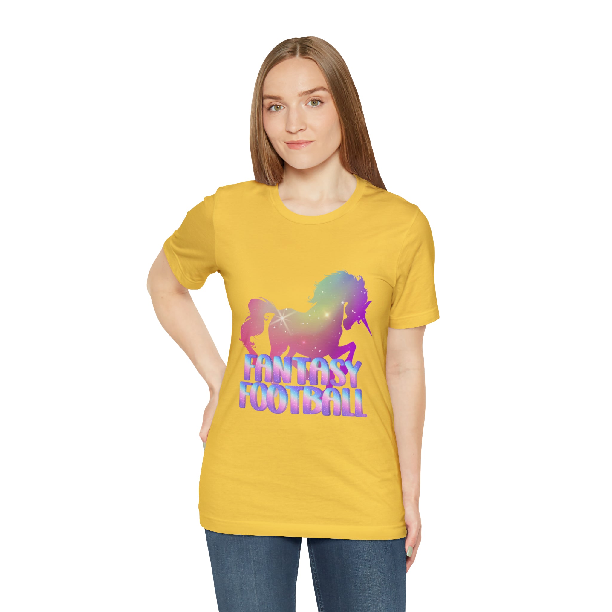 Fantasy Football Pink Shirt | Unicorn Fantasy Football Unisex T-Shirt