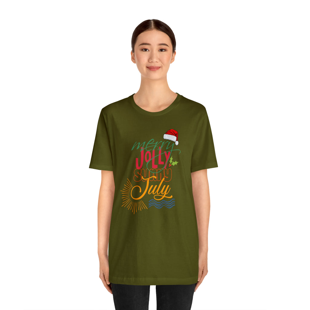 Merry Sunny July Shirt | Christmas in July Statement T-Shirt