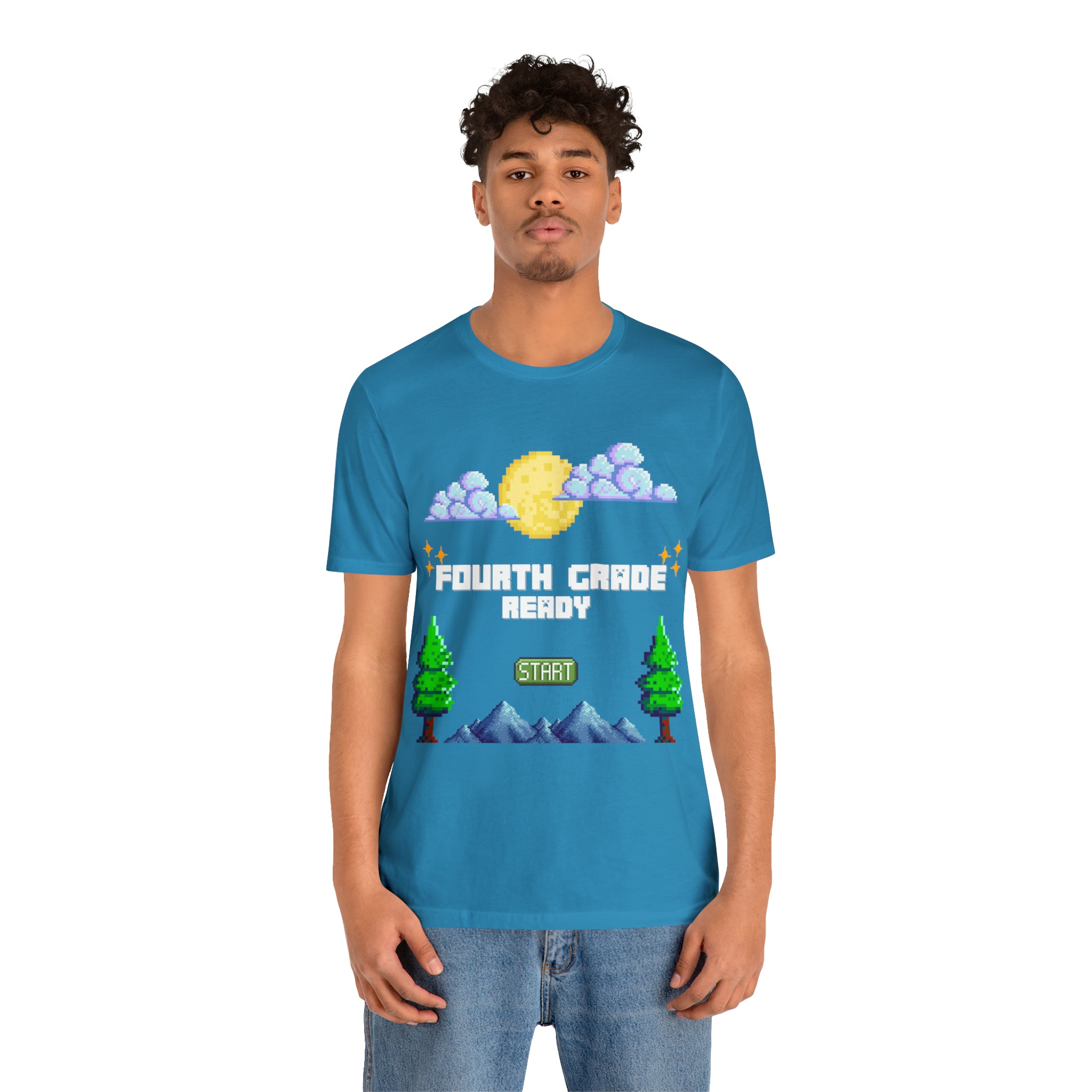 Fourth Grade Ready Pixel Shirt | Minecraft Unisex T-Shirt