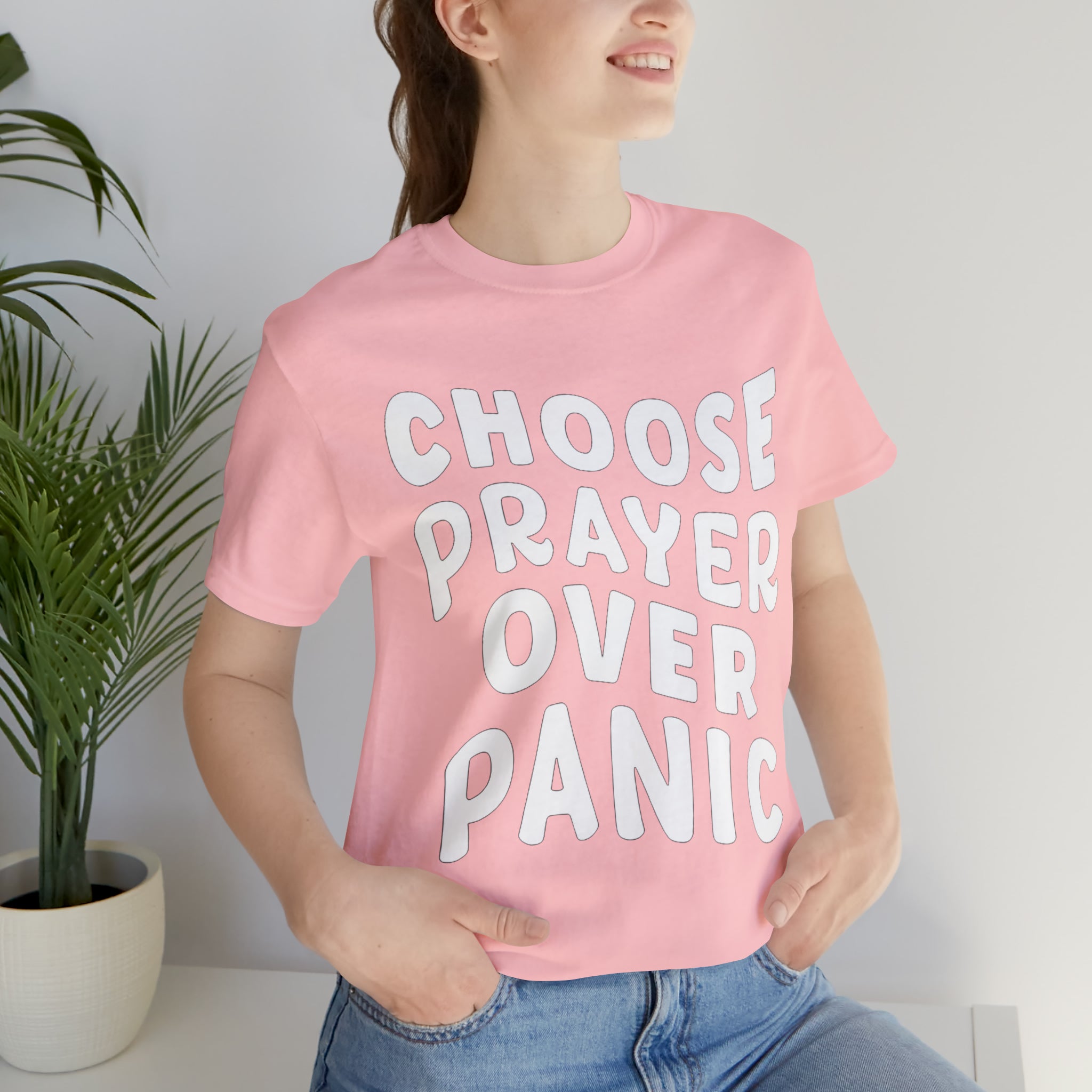 Prayer Over Panic Unisex Shirt | Religious Shirt for Prayers