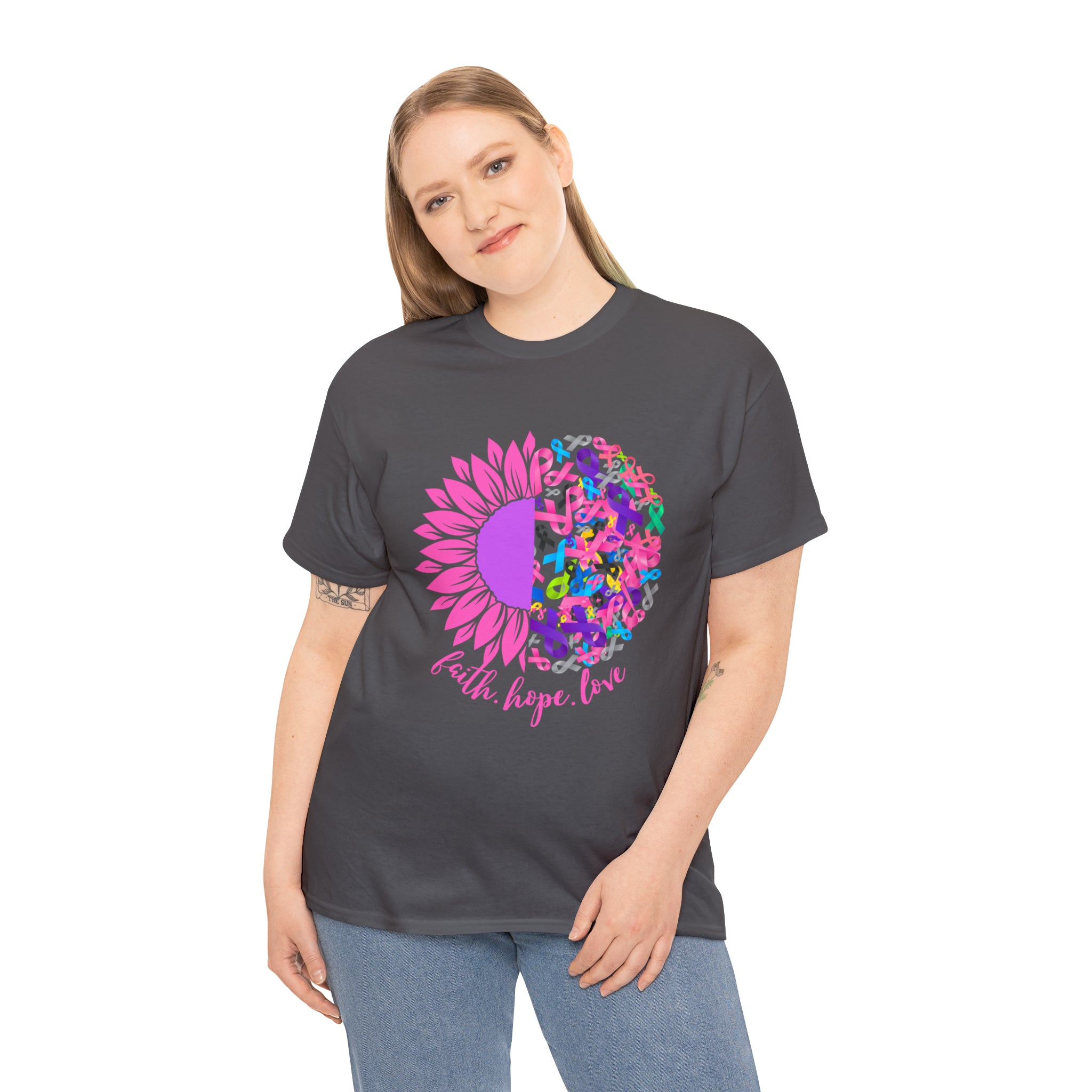Faith Hope Love Shirt | Cancer Warrior Support Unisex T-Shirt