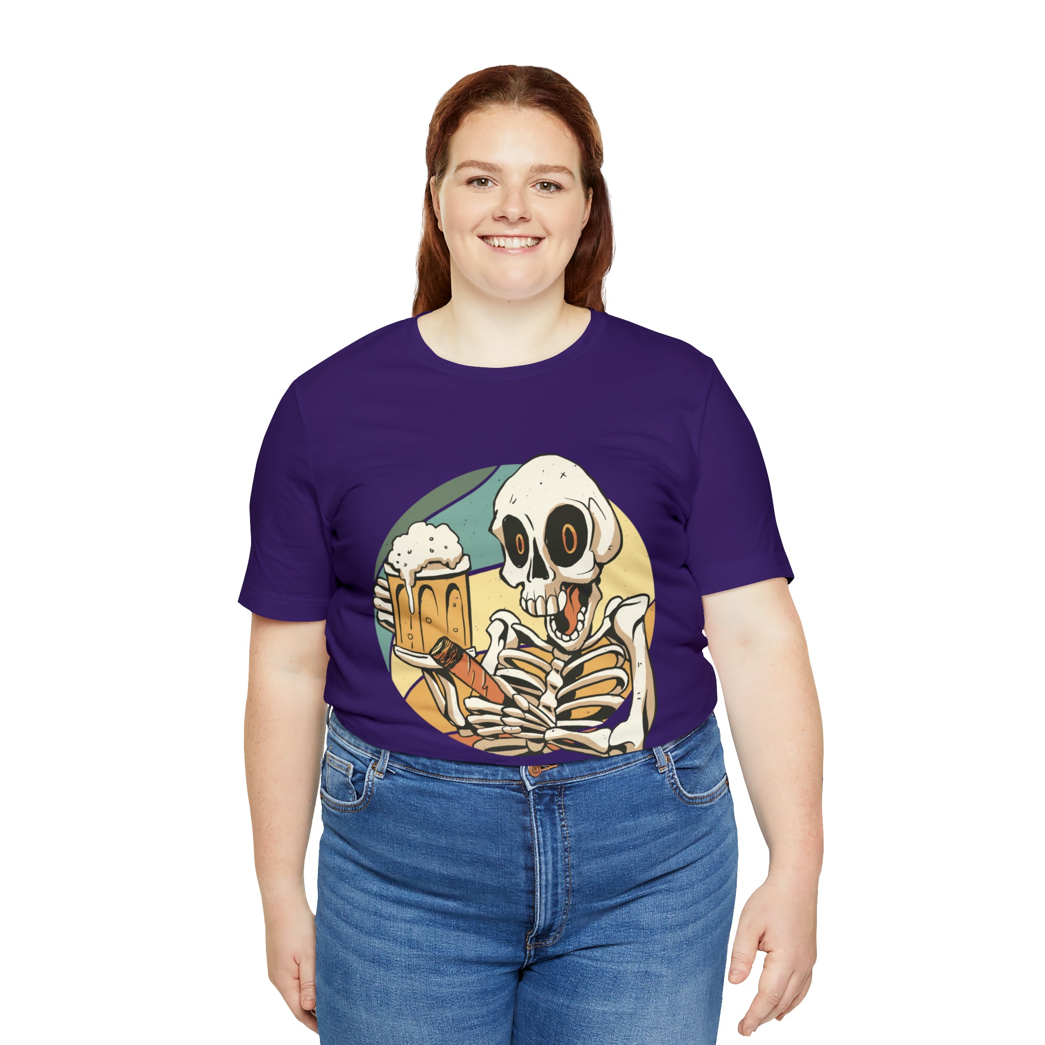 Skeleton Beer Shirt | Drink Beer Unisex T-Shirt