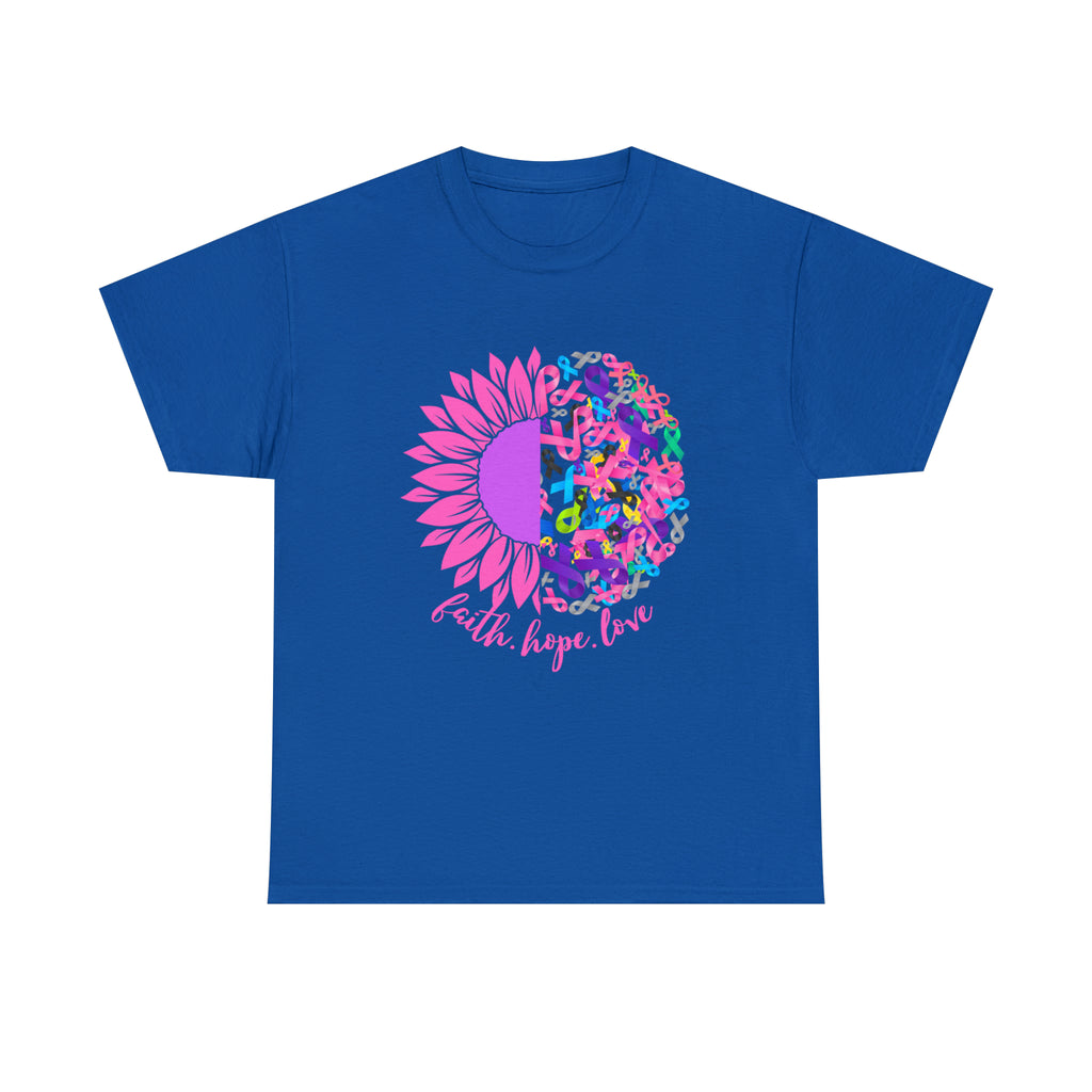 Faith Hope Love Shirt | Cancer Warrior Support Unisex T-Shirt