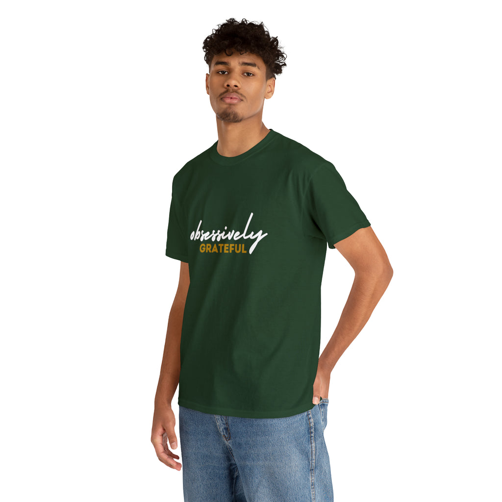 Obsessively Grateful Shirt | Minimalist Unisex T-Shirt