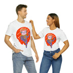 Space Cat Unisex T-Shirt | Telescope Galaxy Stars Cat Lady Shirt