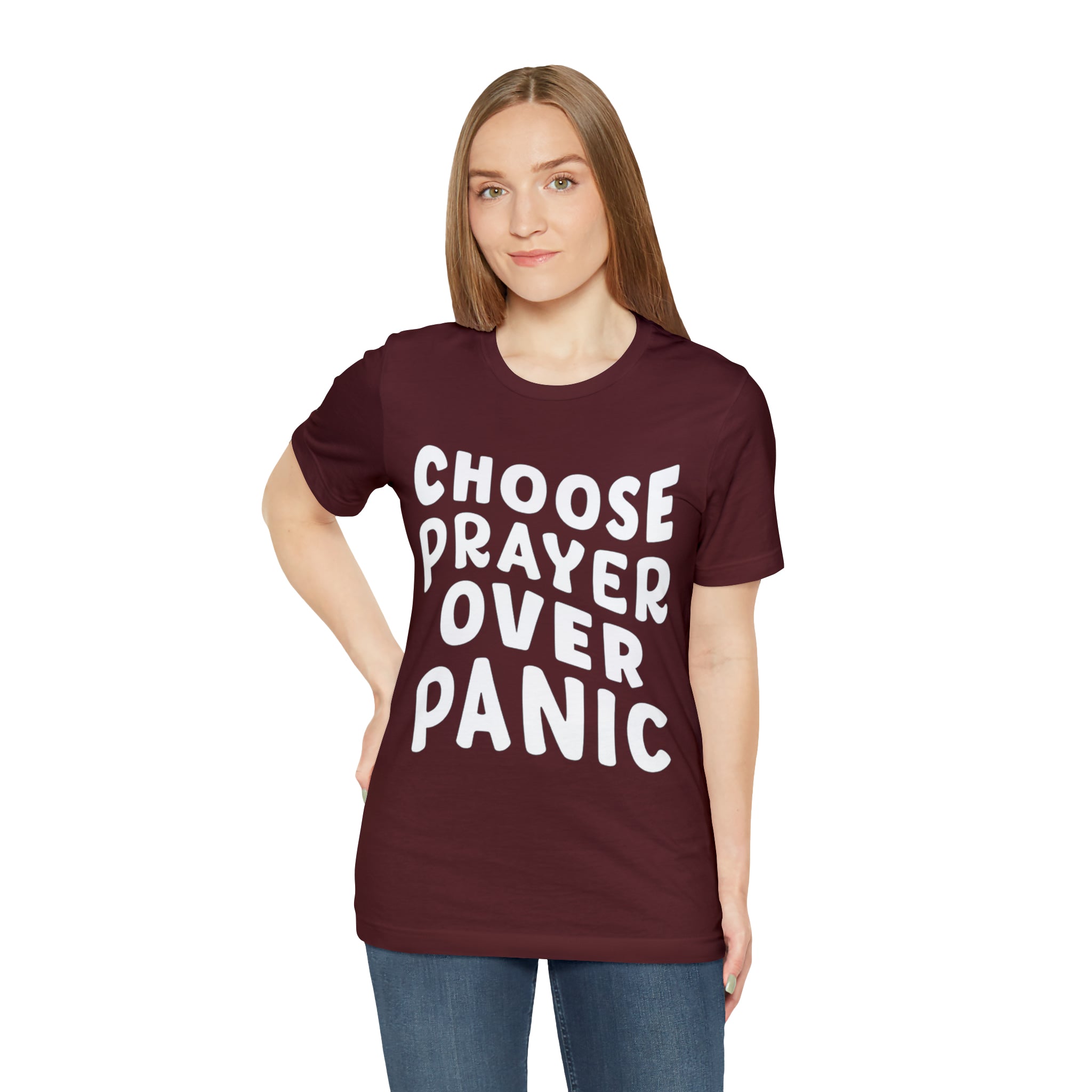 Prayer Over Panic Unisex Shirt | Religious Shirt for Prayers
