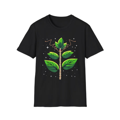 Electroculture Copper Seedling T-Shirt — Whimsical Plant Growth Graphic Tee