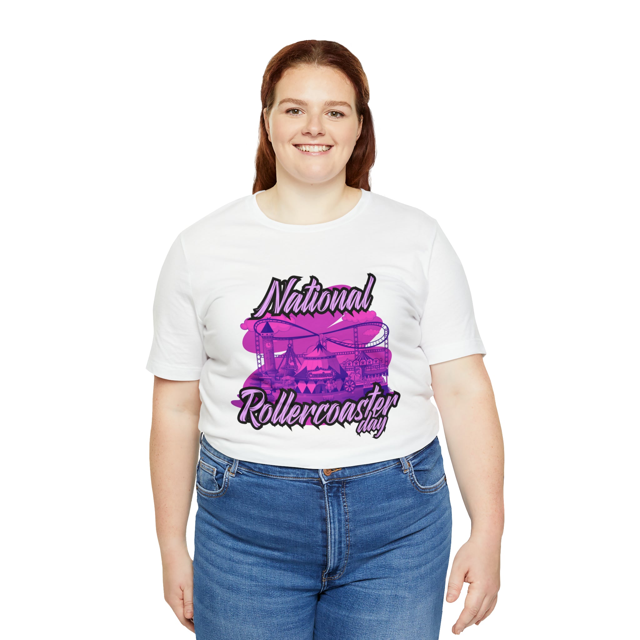 National Rollercoaster Day Pink Shirt | Carnival Ride T-Shirt