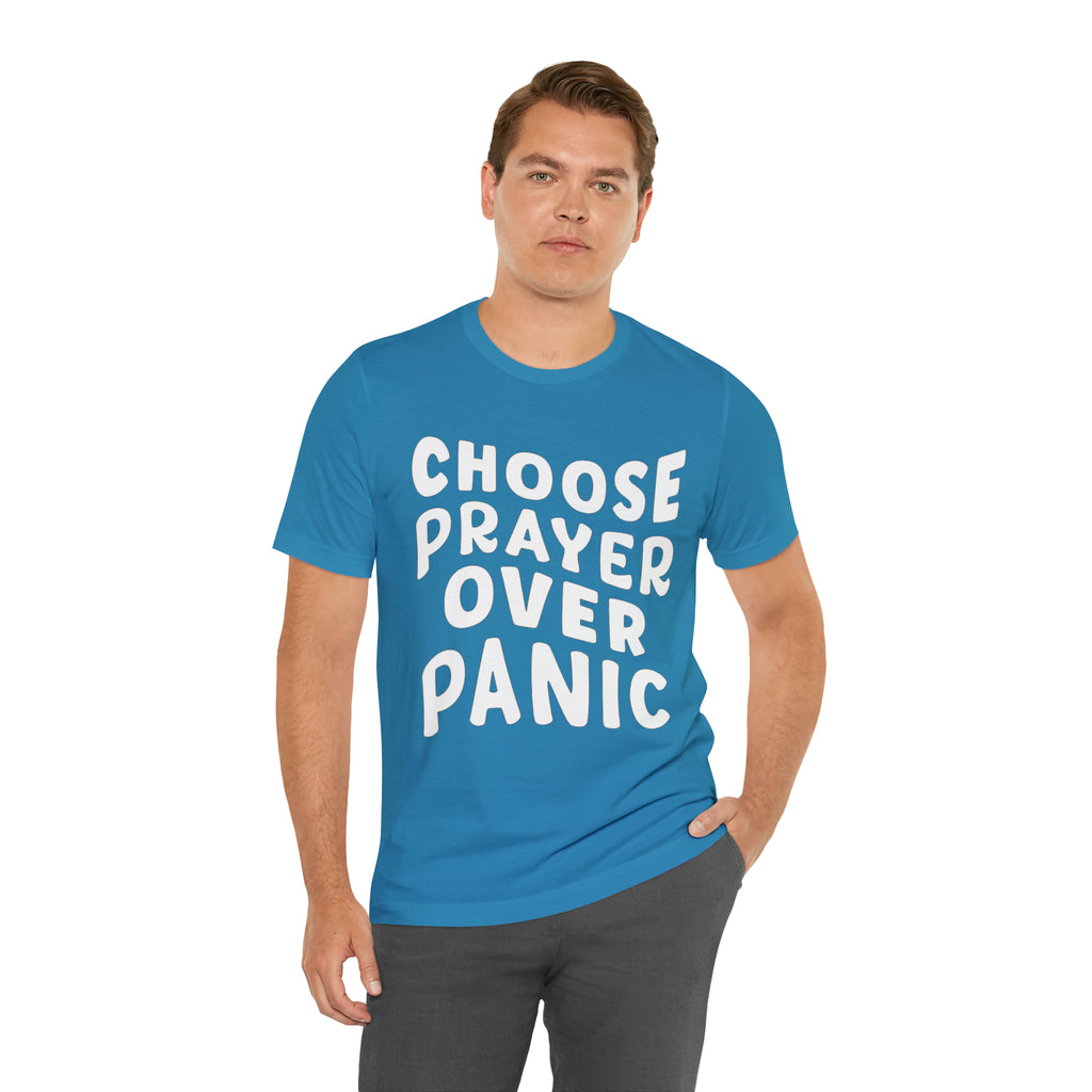 Prayer Over Panic Unisex Shirt | Religious Shirt for Prayers