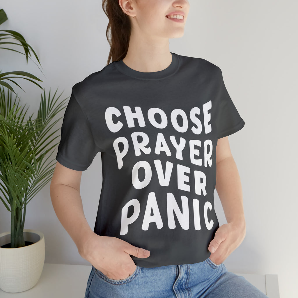Prayer Over Panic Unisex Shirt | Religious Shirt for Prayers