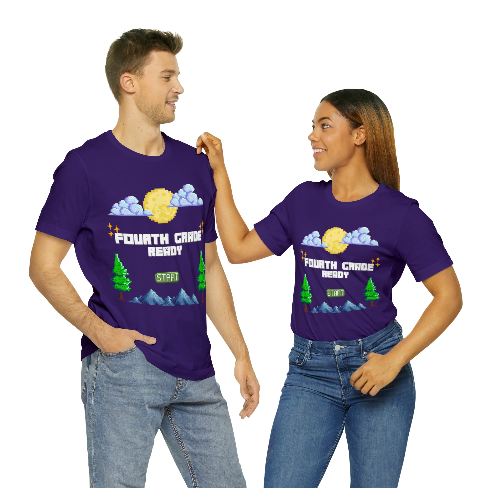 Fourth Grade Ready Pixel Shirt | Minecraft Unisex T-Shirt