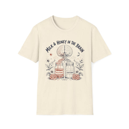 "Milk & Honey in the Brain" Botanical Illustration Tee