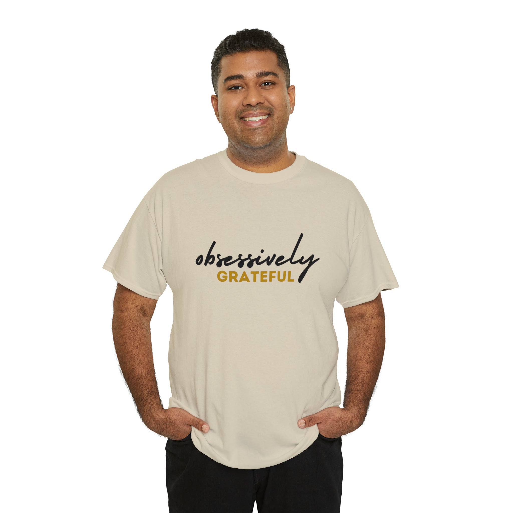 Obsessively Grateful Shirt | Minimalist Unisex T-Shirt