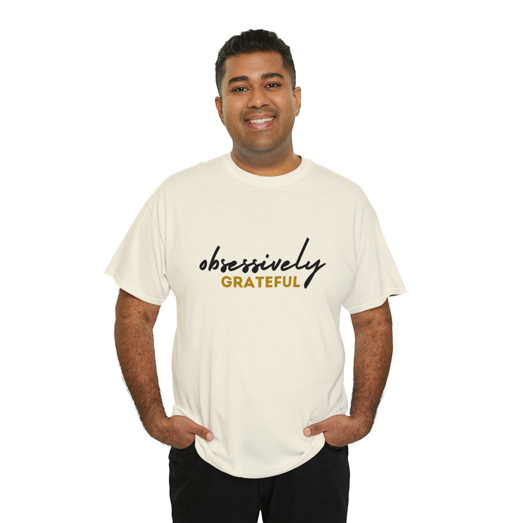 Obsessively Grateful Shirt | Minimalist Unisex T-Shirt