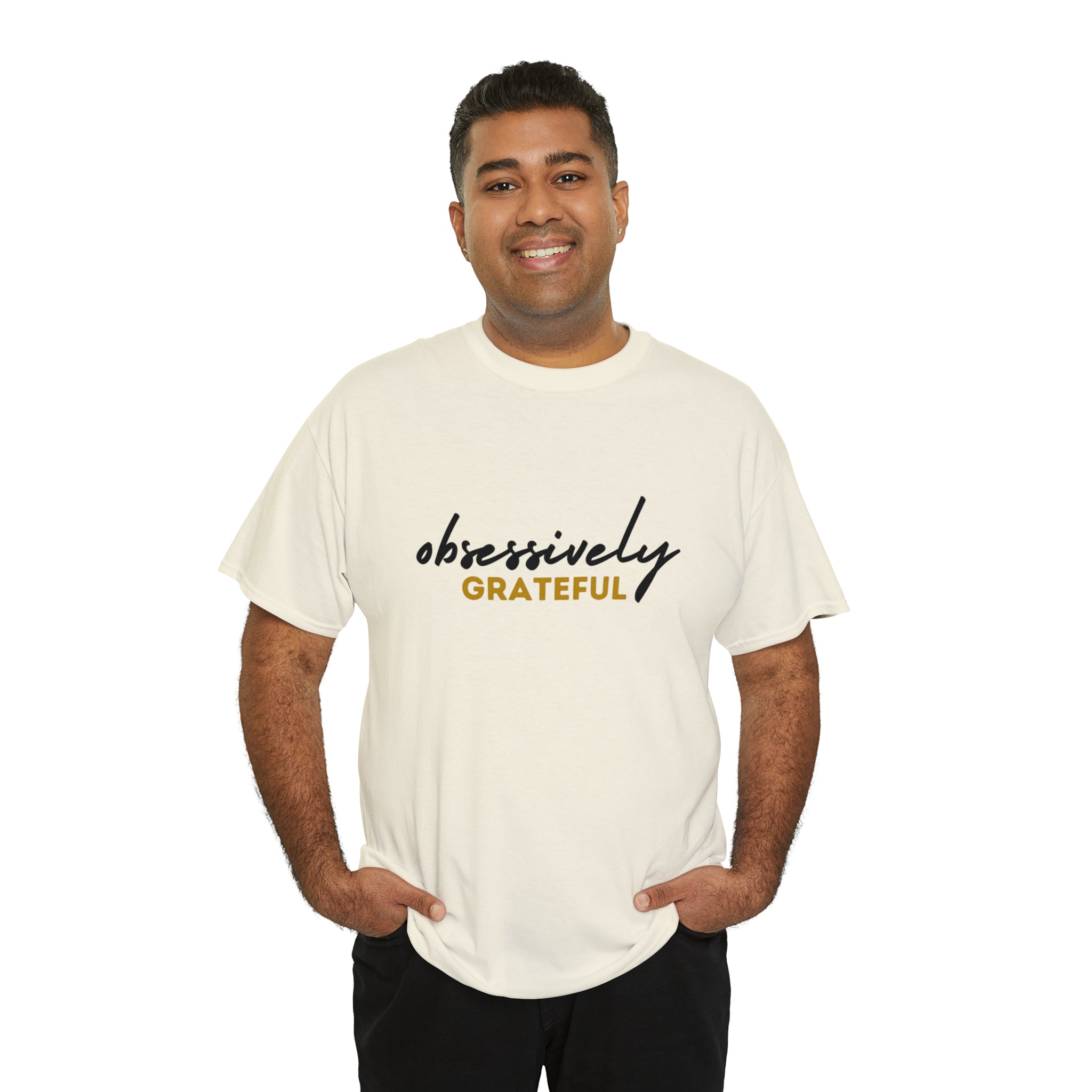 Obsessively Grateful Shirt | Minimalist Unisex T-Shirt