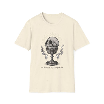 Skull Chalice T‑Shirt — Gothic Vintage Skull Illustration Tee